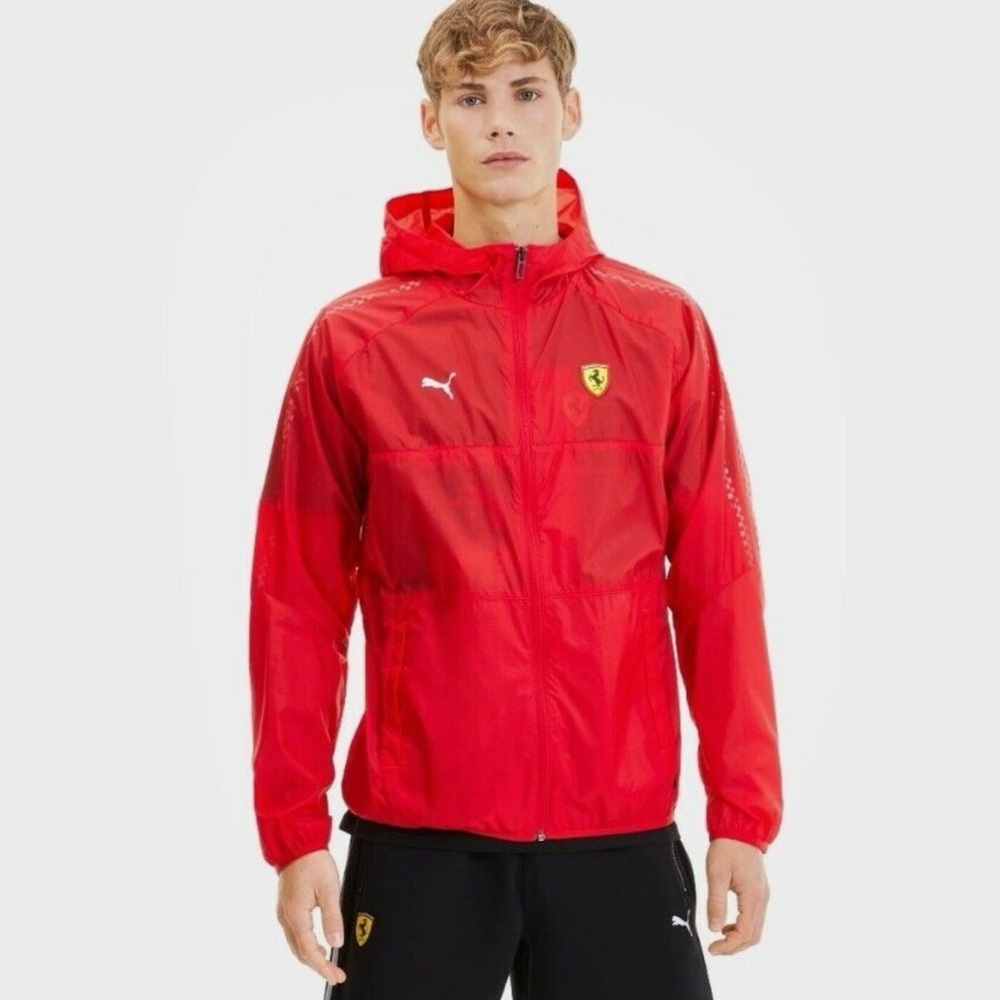 Puma Ferrari Red Windbreaker Jacket